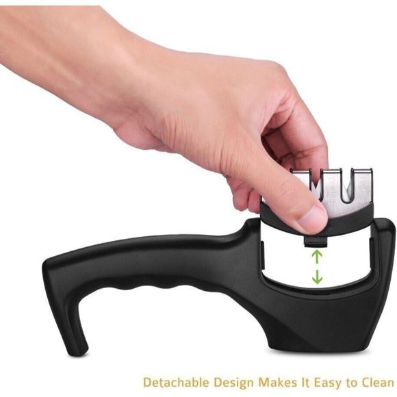 Franze Knife Sharpener, Kitchen Knife Sharpener with 3 Stage Diamond Coa… - Picture 2 of 3